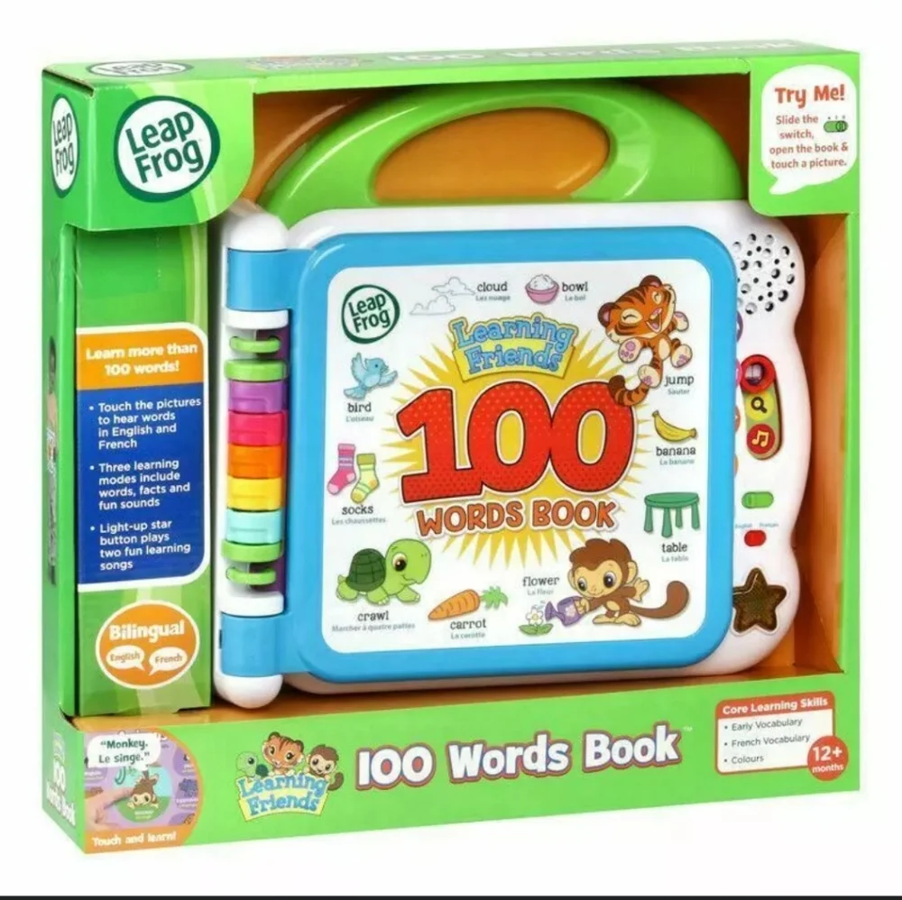 NWT LEAP FROG‎ 100 WORDS ENGLISH & SPANISH
